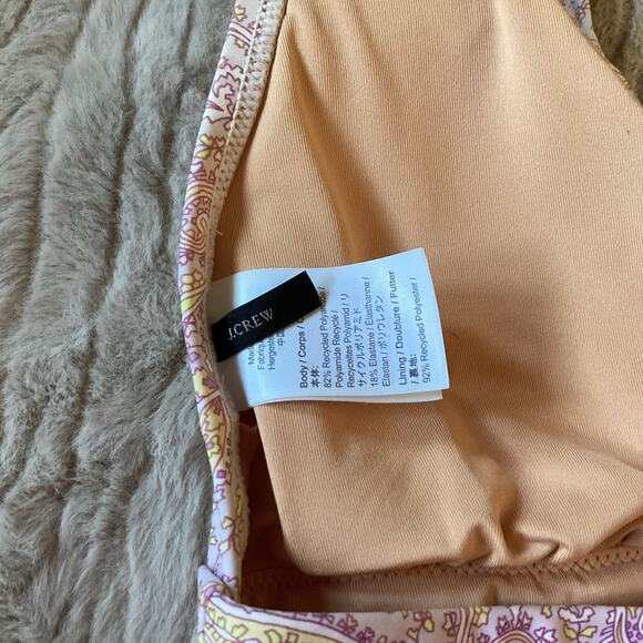 J.Crew Swimwear Matching Set - 6 - Swimsuit + Paddle Shorts, Purple Pink Paisley - Picture 14 of 16